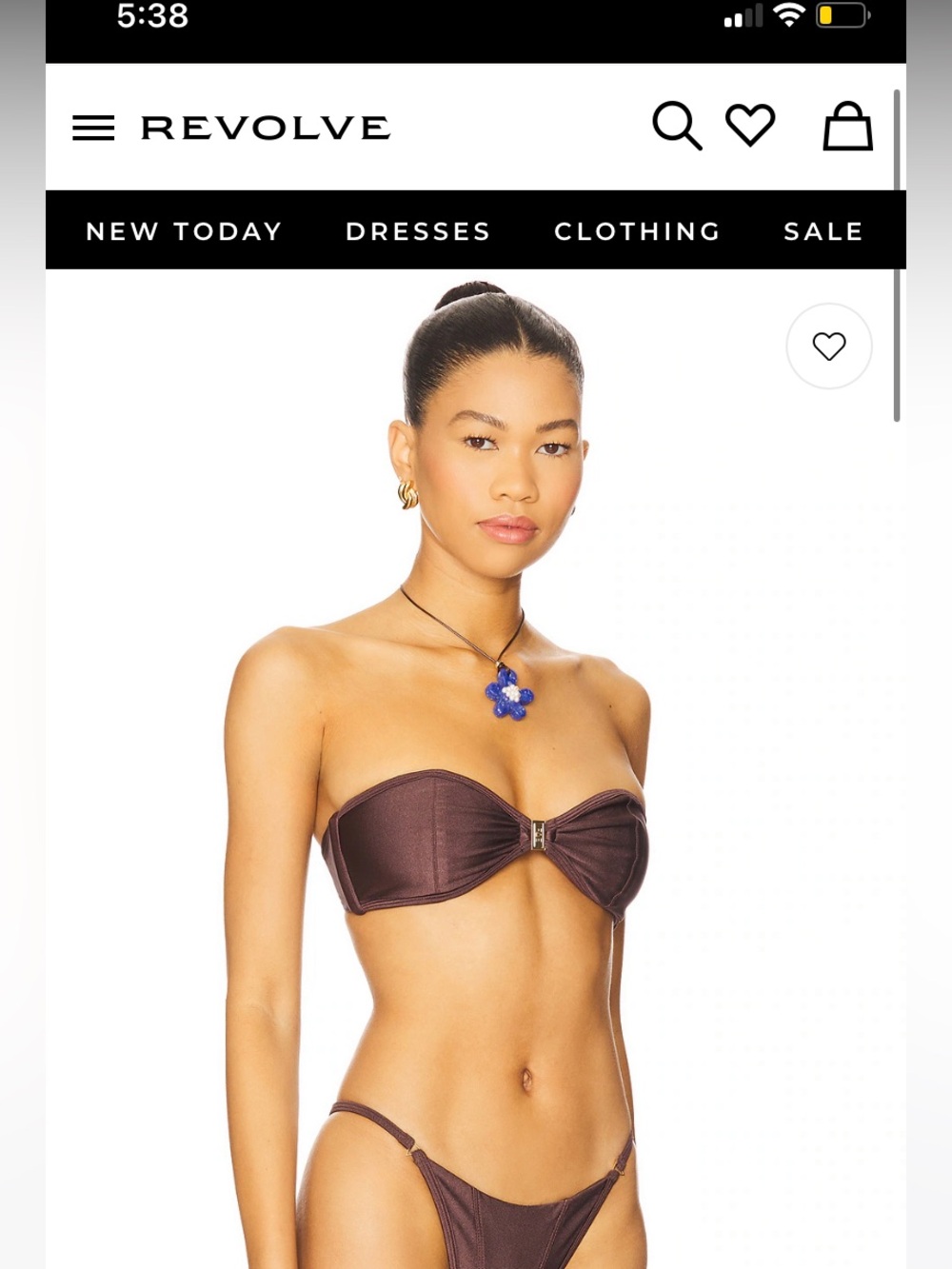 Revolve a FAE Swim House Tallara Bikini Top in Stardust size L - Picture 2 of 6